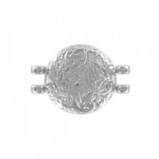 Cymbal ™ DQ metaal Connector Pithari Ii voor 11/0 kralen - Antiek zilver